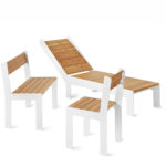 LowBed, High Chair och High Bench. Design Mats AldÃ©n