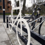 Street cykelparkering, detalj. FalkÃ¶ping. Design Nola