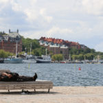 Riddarholmen benches. Riddarholmen Stockholm Sweden. Design AJ Landskap