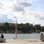 Riddarholmen benches. Riddarholmen Stockholm Sweden. Design AJ Landskap